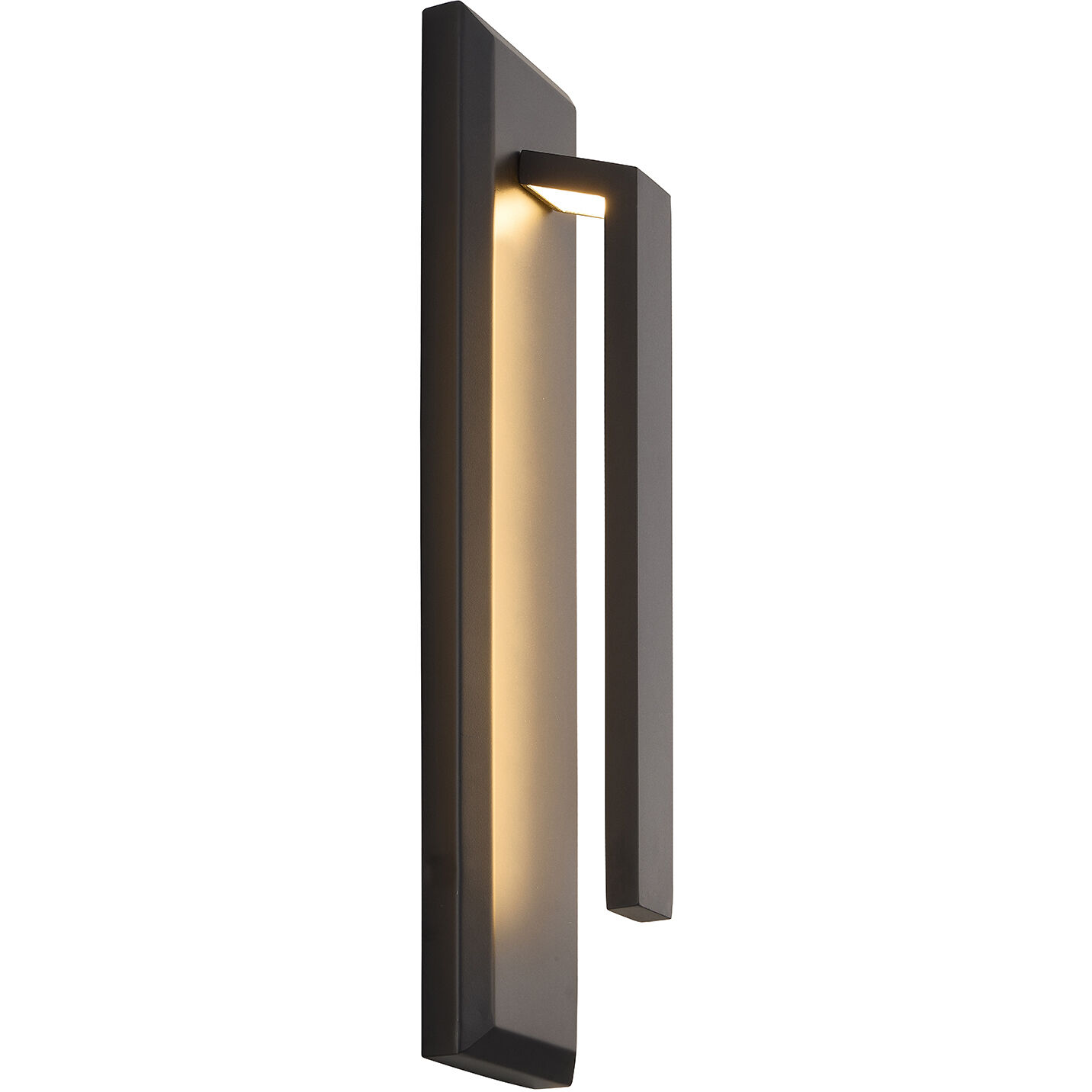 Zurich 21 inch Matte Black Outdoor Wall Sconce in 3.5" D x 4.5" W x 21" H, EVOLV