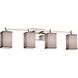 Textile 31 inch Polished Chrome Bath Bar Wall Light