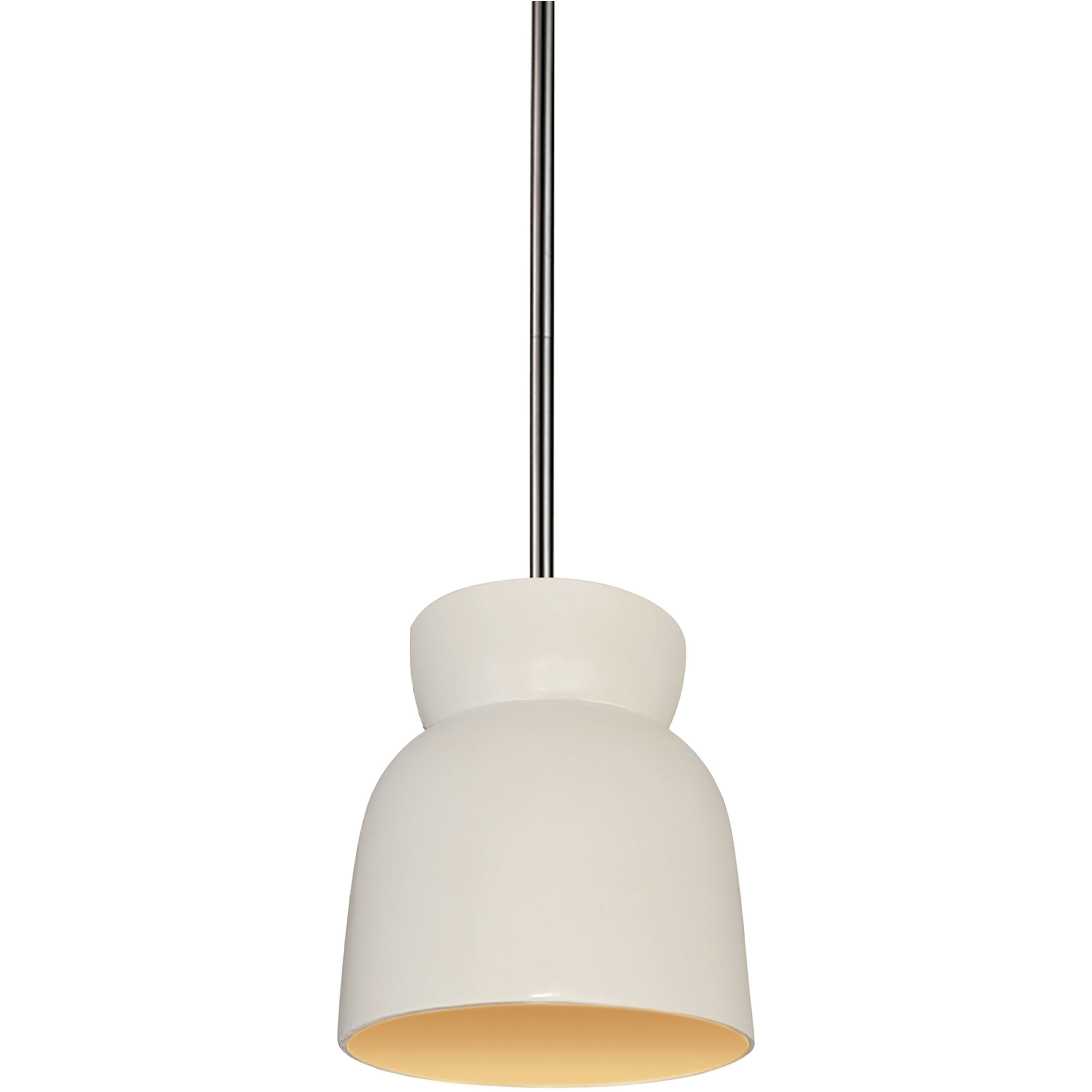 Radiance Collection LED 8 inch Navarro Red with Antique Brass Pendant Ceiling Light