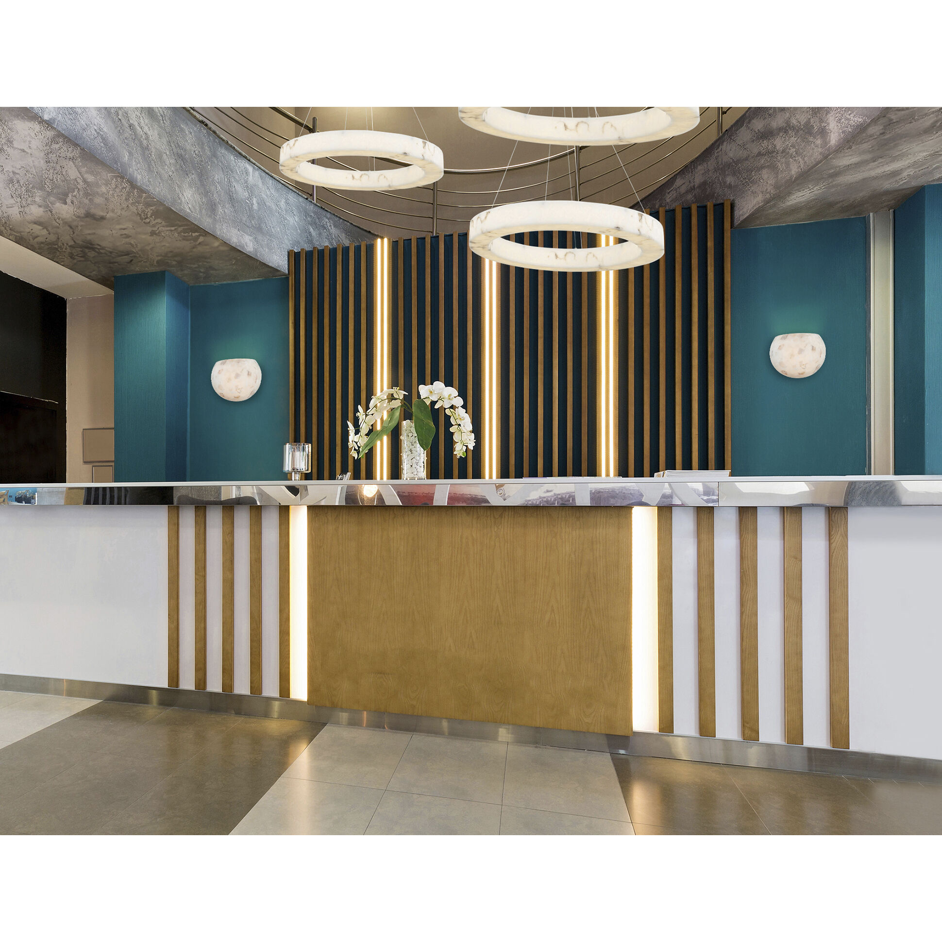 Alabaster Rocks Collection 1 Light 10 inch Alabaster Rocks ADA Wall Sconce Wall Light, Globe Family