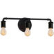 Signature 3 Light 23 inch Matte Black Bath Bar Wall Light