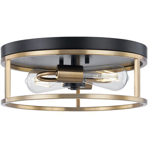 Knox LED 13 inch Matte Black Flush Mount Ceiling Light