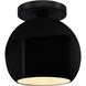 Radiance LED 10 inch Gloss Black and Matte Black Semi Flush Ceiling Light