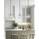 Fusion Collection 1 Light 7.5 inch Brushed Brass Pendant Ceiling Light, Harlow Family