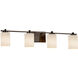 Clouds LED 34.25 inch Dark Bronze Vanity Light Wall Light in 2800 Lm LED, Square with Flat Rim