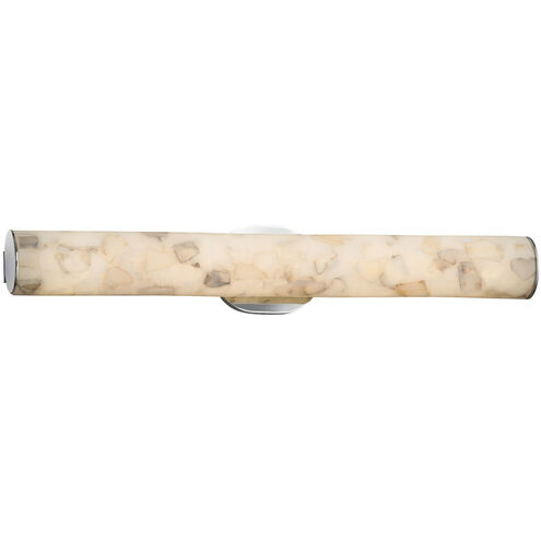 Alabaster Rocks 28 inch Matte Black Vanity Light Wall Light