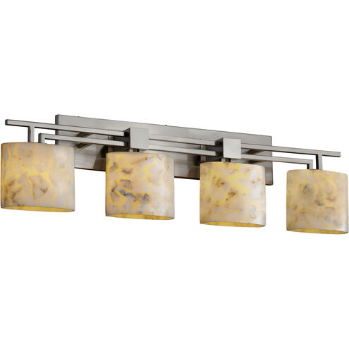 Alabaster Rocks LED 36 inch Dark Bronze Vanity Light Wall Light in 2800 Lm LED, Rectangle