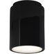 Radiance Cylinder LED 6.5 inch Gloss Black Outdoor Flush-Mount
