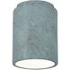 Radiance Cylinder LED 6.5 inch Verde Patina Flush-Mount Ceiling Light