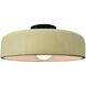 Radiance Collection - Spire LED 16 inch Vanilla Gloss and Matte Black Semi-Flush Ceiling Light in Dedicated LED, 16W x 6.5H, Form+Finish+Function