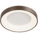 EVOLV LED 24 inch Light Bronze Flush-Mount Ceiling Light, Sway Family