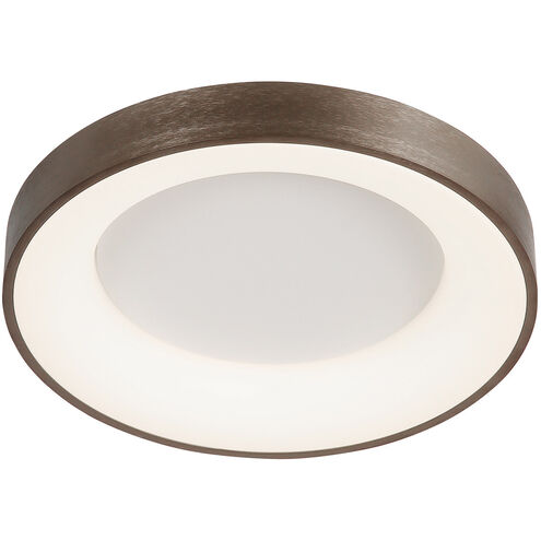 EVOLV LED 24 inch Light Bronze Flush-Mount Ceiling Light, Sway Family