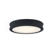 EVOLV LED 8.5 inch Matte Black - Textured Flush-Mount Ceiling Light, Bevel Family