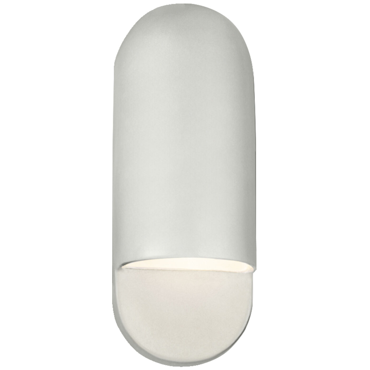 Ambiance Collection - Capsule LED 5 inch Bisque Outdoor Wall Sconce in Dedicated LED, 4D x 14H, Form+Finish+Function
