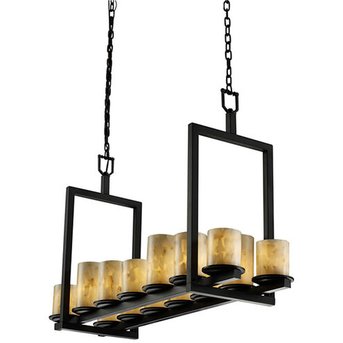 Alabaster Rocks 14 Light 13 inch Matte Black Chandelier Ceiling Light in 9800 Lm LED