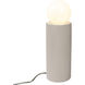 Portable 16.5 inch 60 watt Matte White Table Lamp Portable Light