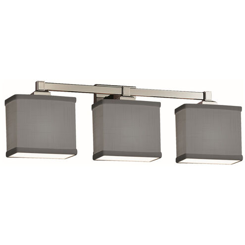 Textile LED 24 inch Brushed Nickel Bath Bar Wall Light