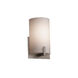 Fusion 1 Light 5.5 inch Brushed Nickel ADA Wall Sconce Wall Light in Incandescent, Opal Fusion