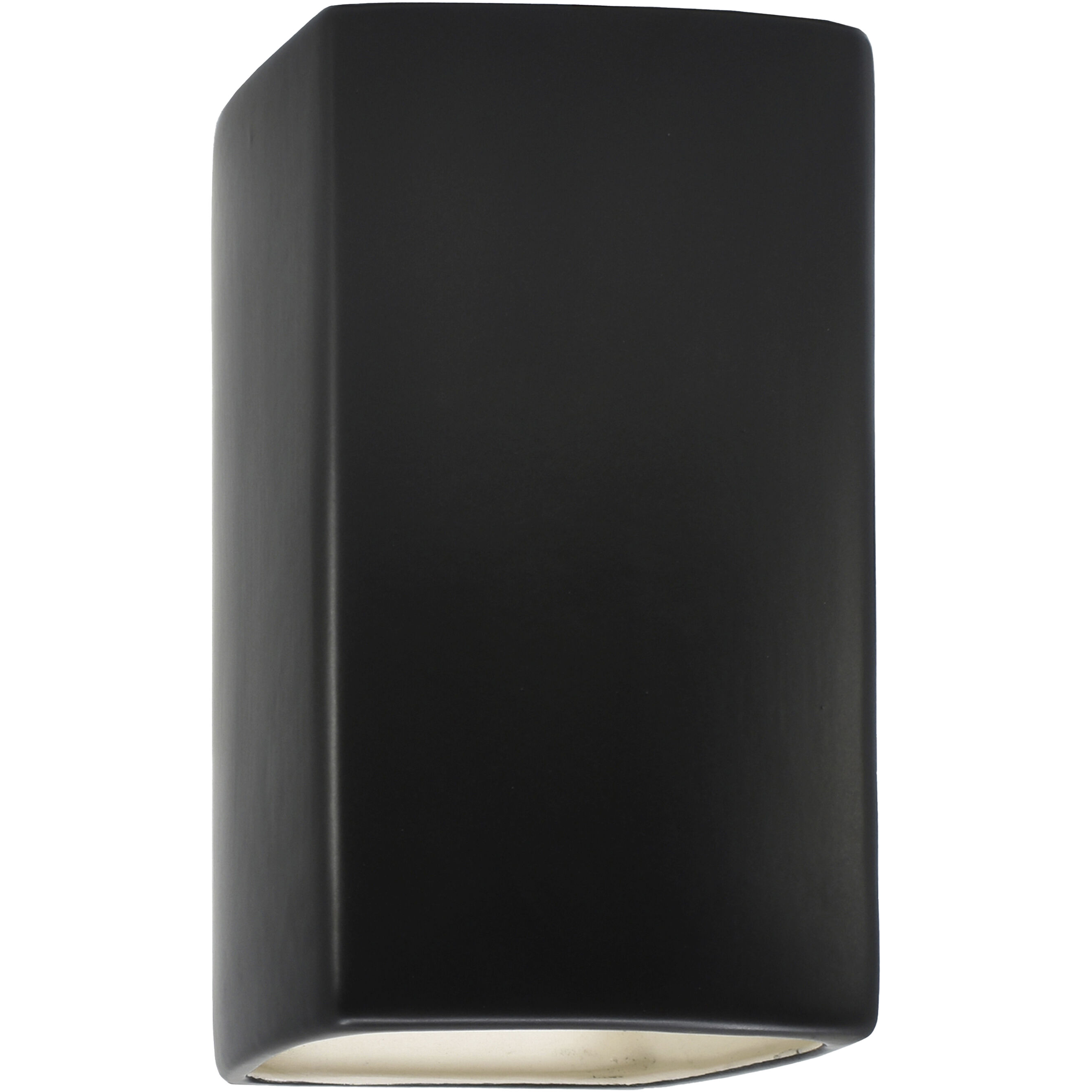 Ambiance Rectangle LED 13.5 inch Carbon Matte Black Outdoor Wall Sconce, Large