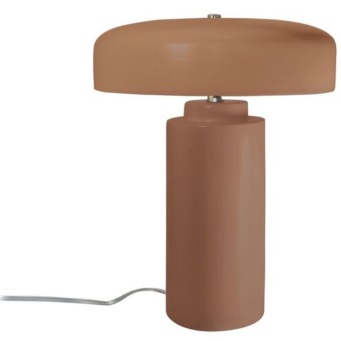 Portable 16.5 inch 60.00 watt Adobe and Polished Nickel Portable Lamp Portable Light