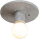 Radiance Collection 1 Light 8 inch Concrete Flush Mount Ceiling Light