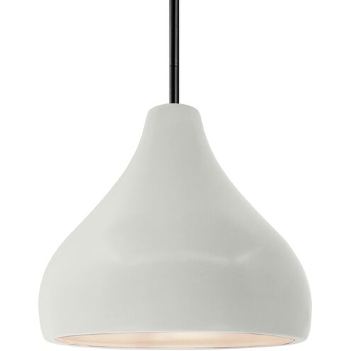 Radiance LED 11.5 inch Matte White and Matte Black Pendant Ceiling Light