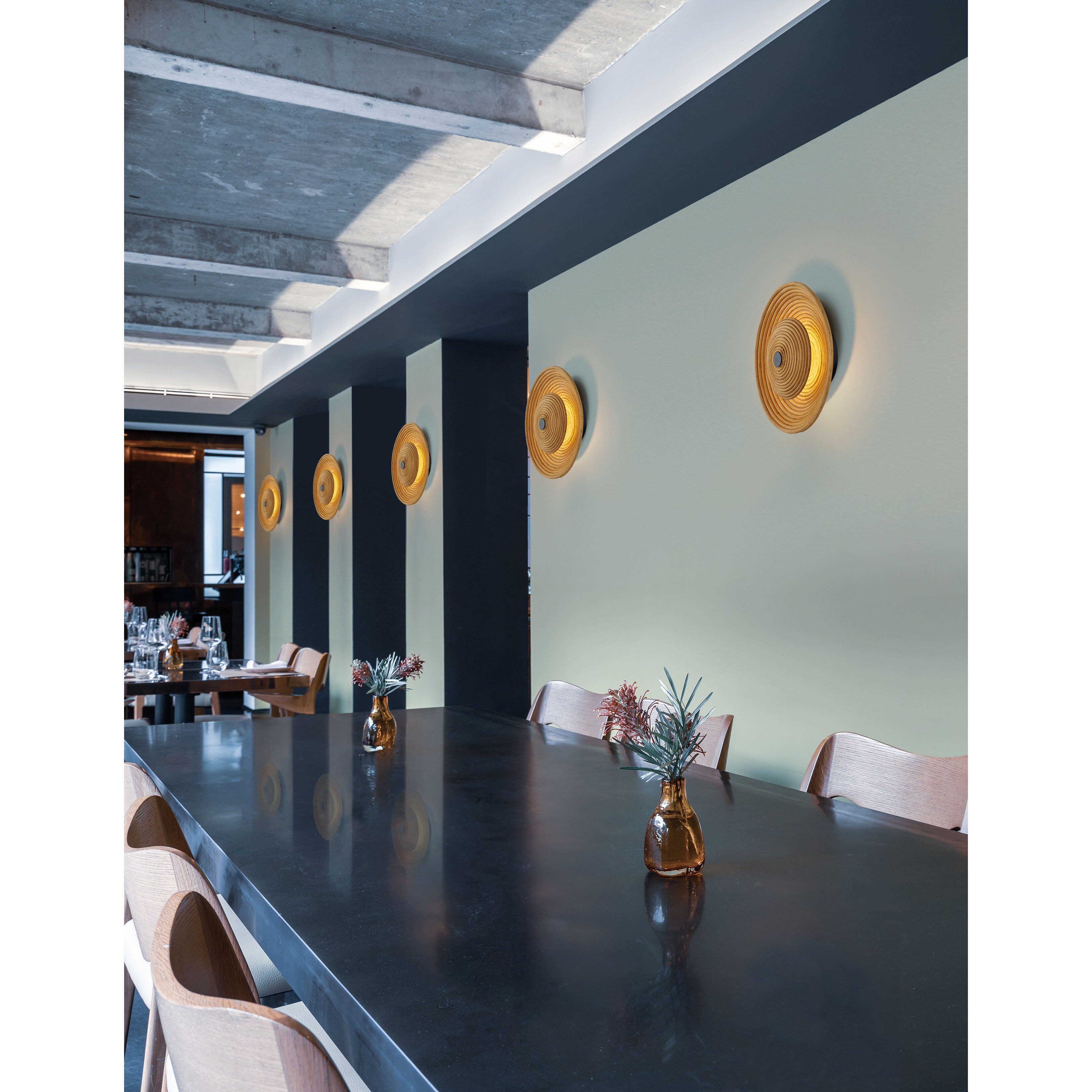 Rattan Collection LED 12 inch Matte Black ADA Wall Sconce Wall Light, Caribe Family