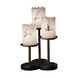 LumenAria 16 inch 9 watt Dark Bronze Table-Lamp Portable Light in 2100 Lm LED, Cylinder with Flat Rim, Dakota