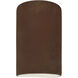 Ambiance Cylinder LED 5.75 inch Real Rust ADA Wall Sconce Wall Light, Small