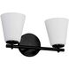 Fusion Collection - Alpino Family 15 inch Matte Black Bath Bar Wall Light