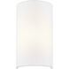 Textile Collection 1 Light 5.5 inch White ADA Wall Sconce Wall Light in 4" D x 5.5" W x 10" H, EVOLV