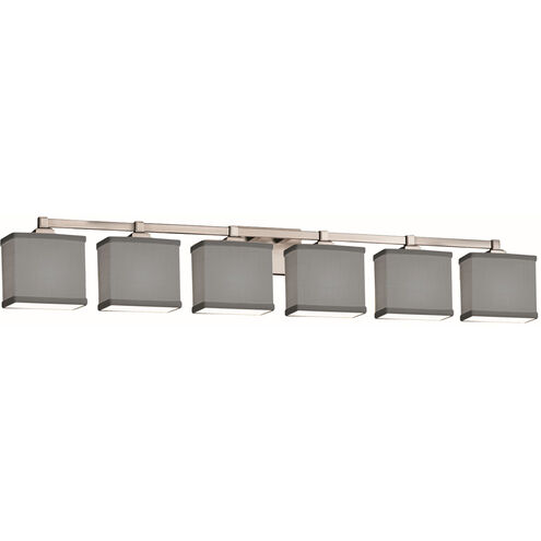 Textile LED 51 inch Brushed Nickel Bath Bar Wall Light