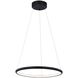 Circola 1 Light 17 inch Matte Black Pendant Ceiling Light