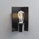 Ambiance Collection 1 Light 7 inch White Crackle with Polished Brass Wall Sconce Wall Light
