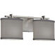 Textile 16.5 inch Dark Bronze Bath Bar Wall Light in LED, White, Oval, Era