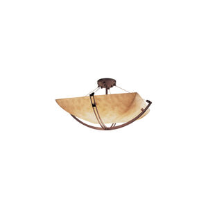 Clouds LED 42 inch Dark Bronze Semi-Flush Ceiling Light in Square Bowl, 6000 Lm LED