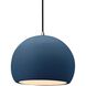 Radiance LED 10 inch Midnight Sky and Matte White and Brushed Nickel Pendant Ceiling Light