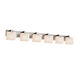 Fusion LED 55.5 inch Brushed Nickel Vanity Light Wall Light in 4200 Lm LED, Rectangle, Opal Fusion