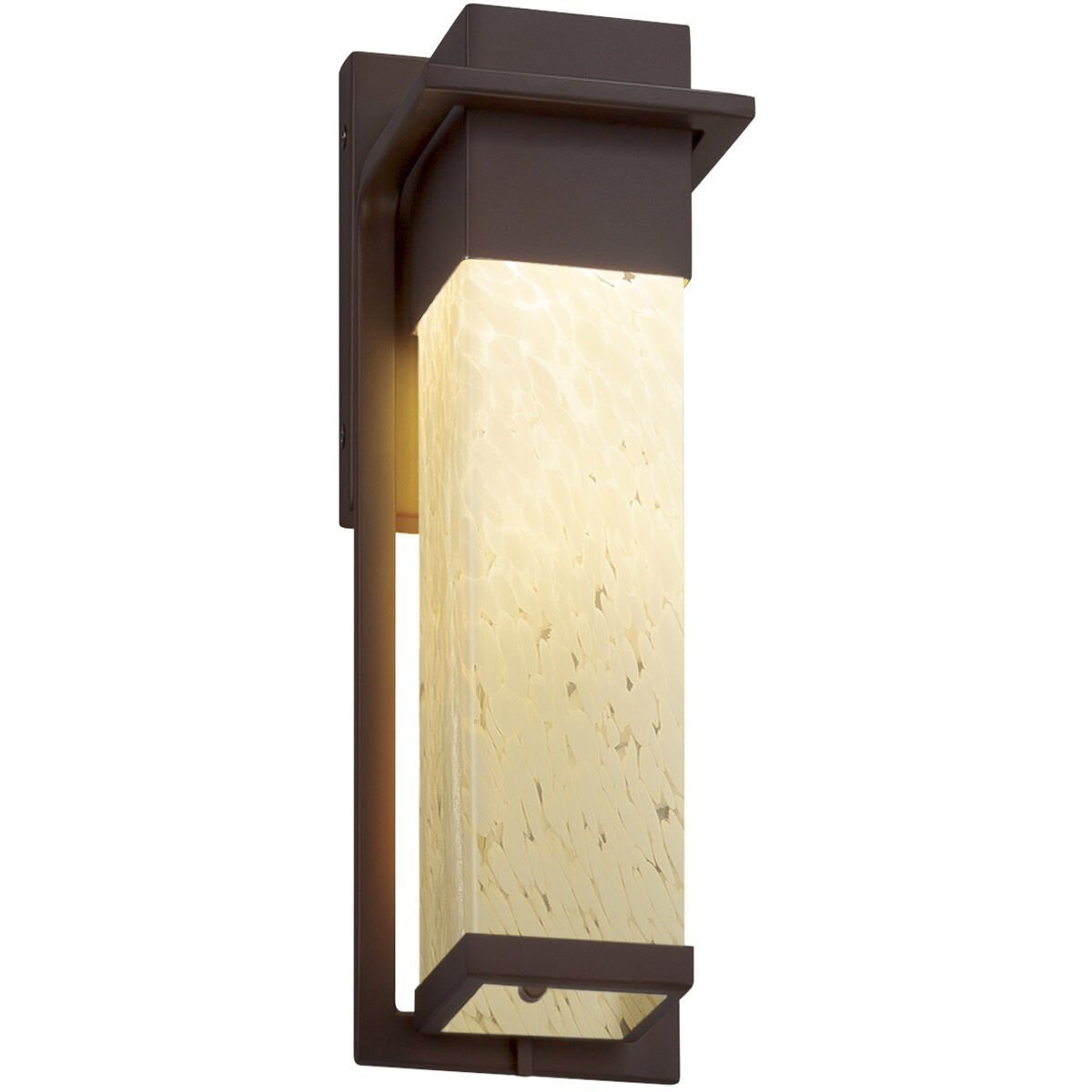 Fusion LED 5 inch Brushed Nickel Wall Sconce Wall Light in Seeded Fusion