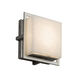 Clouds 6.5 inch Brushed Nickel Outdoor Wall Sconce