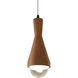 Radiance Collection - Erlen 1 Light 4.75 inch Rust Patina and Matte Black Pendant Ceiling Light in Replaceable Bulb, White, Form+Finish+Function