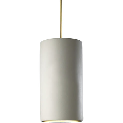 Radiance Collection LED 7 inch Midnight Sky and Matte White with Brushed Nickel Pendant Ceiling Light