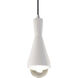 Radiance Collection LED 5 inch Gloss Black with Matte Black Pendant Ceiling Light