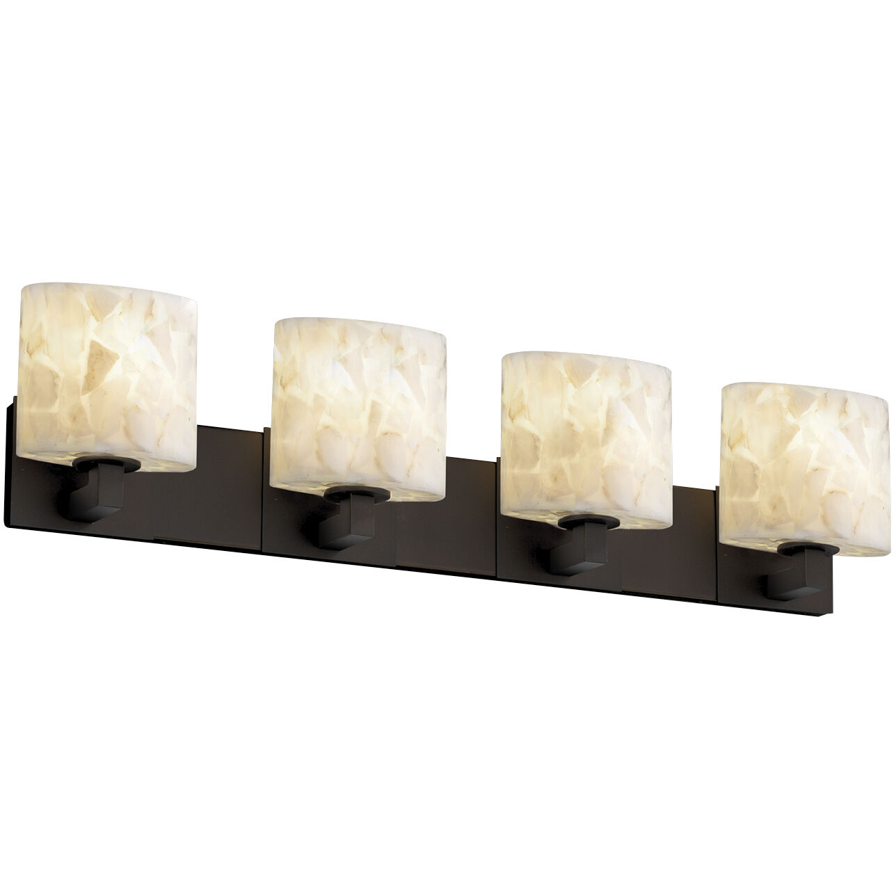 Alabaster Rocks LED 35.25 inch Dark Bronze Bath Bar Wall Light in 2800 Lm LED, Oval, Modular