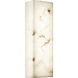 LumenAria - Medley Family LED 5.5 inch Faux Alabaster Resin ADA Wall Sconce Wall Light in 3.5" D x 5.5" W x 17" H, EVOLV