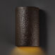 Ambiance Cylinder LED 7.75 inch Hammered Iron ADA Wall Sconce Wall Light, Large