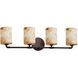 Alabaster Rocks 33.5 inch Dark Bronze Bath Bar Wall Light