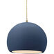 Radiance 1 Light 10 inch Midnight Sky and Antique Brass Pendant Ceiling Light