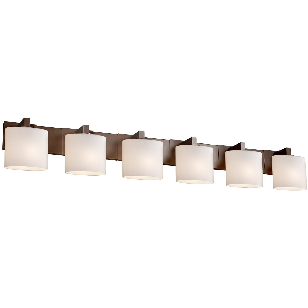 Fusion LED 56.5 inch Polished Chrome Bath Bar Wall Light in 4200 Lm LED, Oval, Opal Fusion, Modular