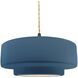 Radiance LED 14.5 inch Midnight Sky and Matte White and Matte Black Pendant Ceiling Light